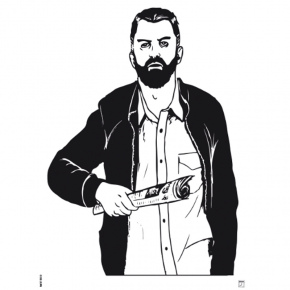 Klamer Alvo Homem com Jornal