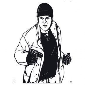 Klamer Alvo Homem com Pistola