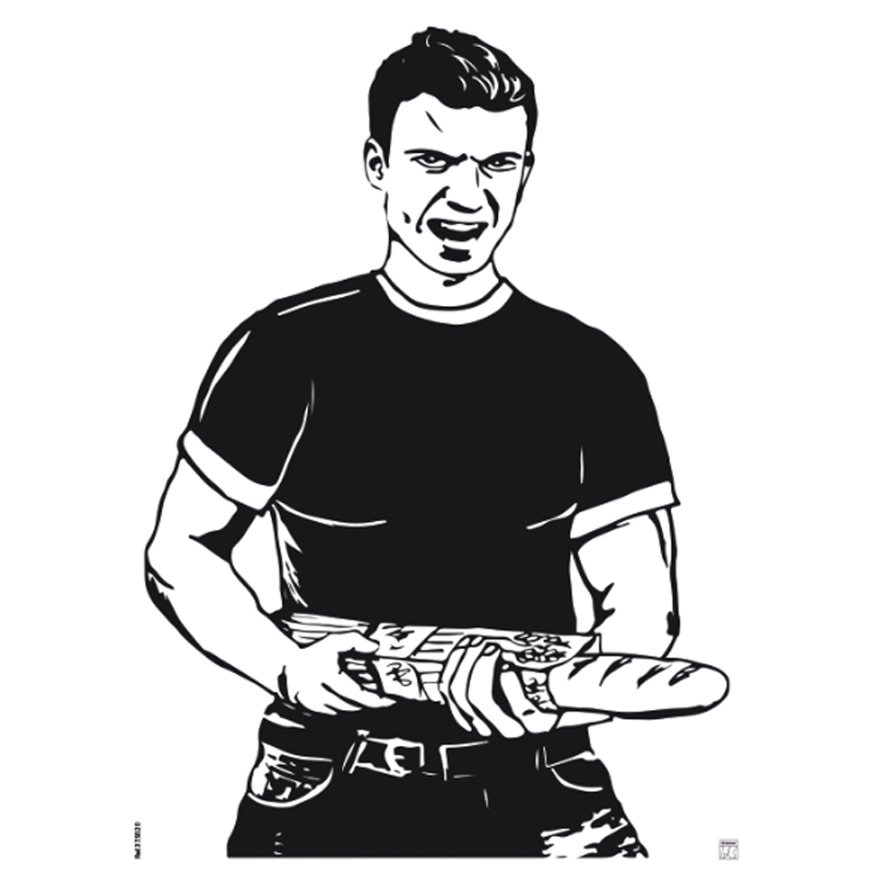 Klamer Alvo Homem com pão