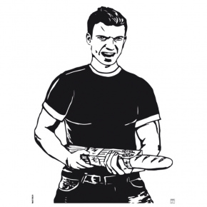 Klamer Alvo Homem com pão