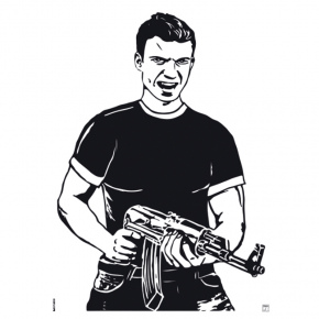 Alvo Homem com Carabina AK47